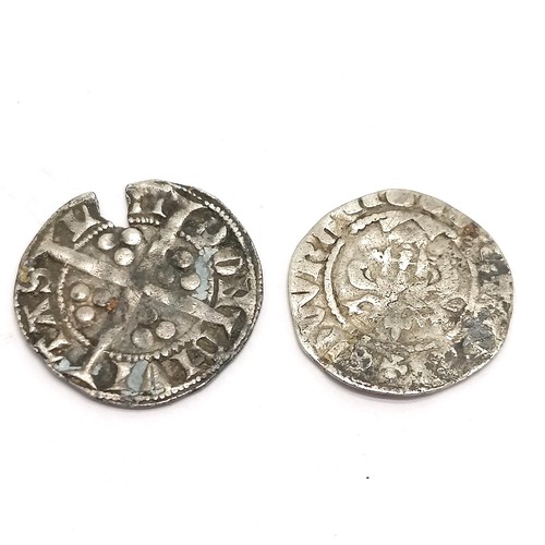 205 - Edward I silver penny + another hammered penny