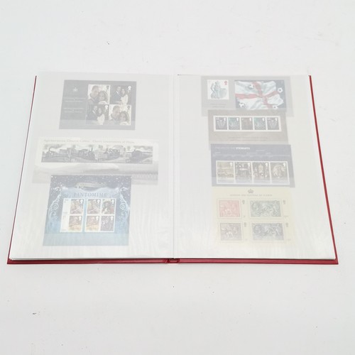 231 - Red stockbook with mint collection of 49 x GB miniature sheets FV £230+