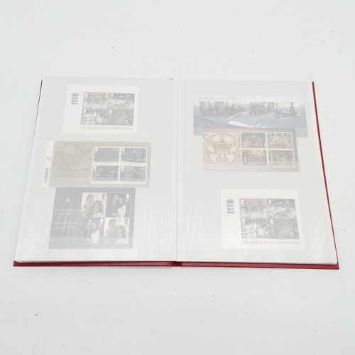 231 - Red stockbook with mint collection of 49 x GB miniature sheets FV £230+