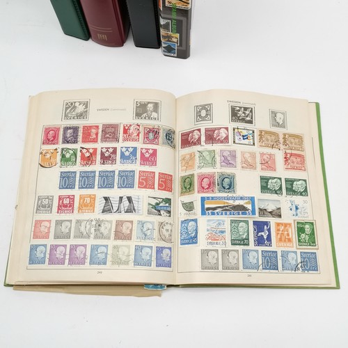 233 - Collection of 12 stamp albums t/w Stamp bug bound booklets (in 3 folders)