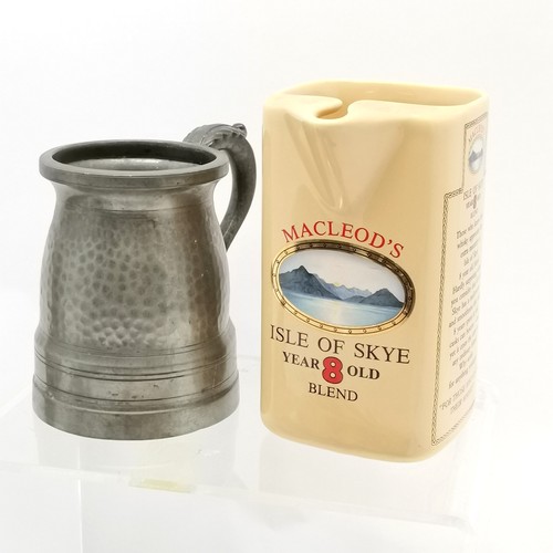 284 - Mother of Pearl opera glasses cased, Isle of Skye whisky water jug, silver handled and 2 other glove... 