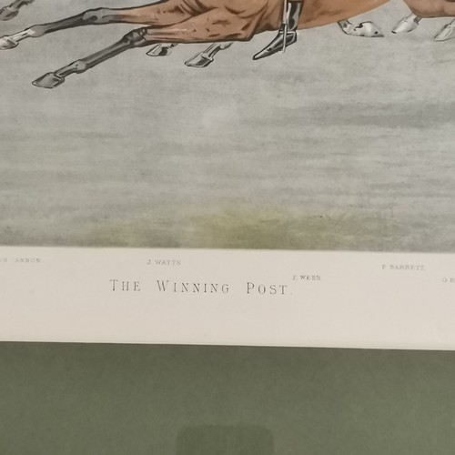 100 - Original 1888 Vanity Fair print 'The Winning Post' by 'LIB' Liborio Prosperi (1854-1928) - frame 59c... 