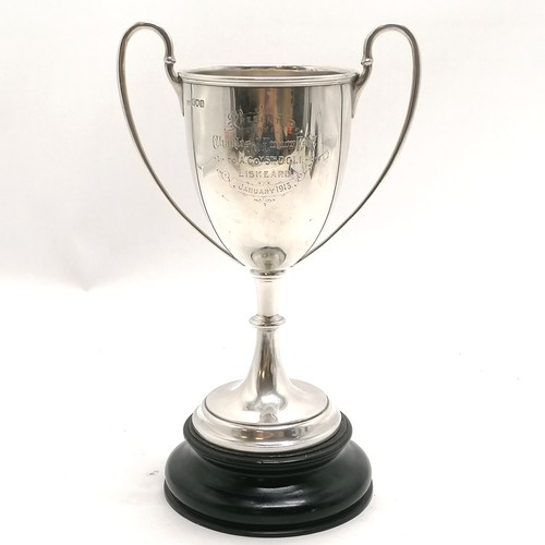 119 - 1913 Duke of Cornwall's Light Infantry silver trophy presented by Charles J Eunor to A company 5th D... 