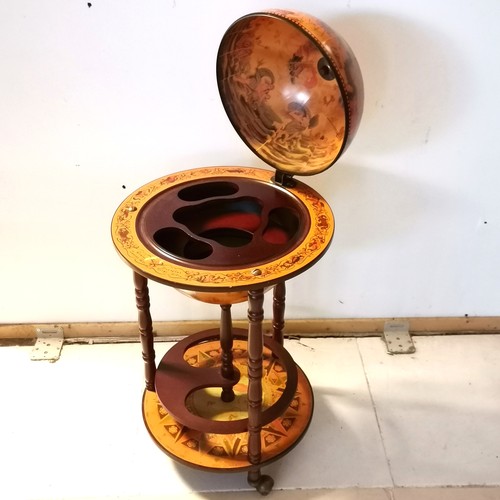 165 - Retro drinks trolley / stand in the shape of a globe - 85cm high x 44.5cm diameter ~ SOLD IN AID OF ... 