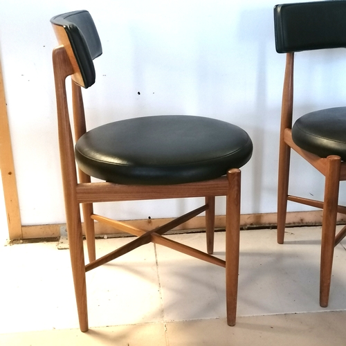 179 - Mid century set of 6 G plan teak dining chairs n0 2269 - in good used condition - 76cm high x 47cm d... 