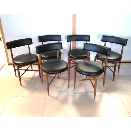 179 - Mid century set of 6 G plan teak dining chairs n0 2269 - in good used condition - 76cm high x 47cm d... 