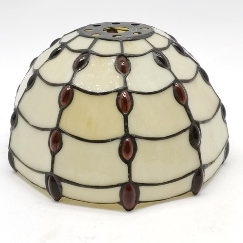 196 - Tiffany style glass lampshade 26cm diameter - no obvious signs of damage ~ SOLD IN AID OF LOCAL CHAR... 