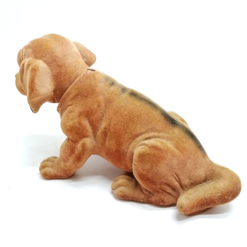 198 - Vintage nodding dog 30cm long x 16cm high - no obvious damage