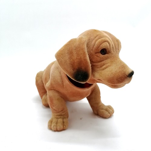 198 - Vintage nodding dog 30cm long x 16cm high - no obvious damage