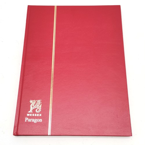 245 - Red stockbook with 400 x mint / unused QV to QEII stamps / part sets etc