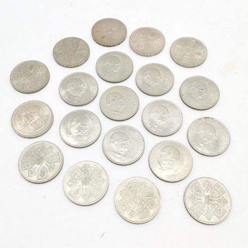 248 - Qty of GB coins ~ 50 x 1st decimal pack + 60 crowns (25 x 1953 crowns (5 loose), 5 x 1960 & 30 x 196... 