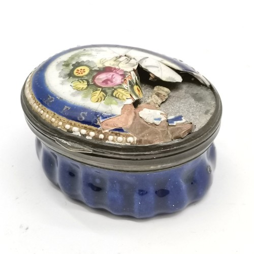 256 - Qty of misc inc antique pillbox (a/f), scent bottle, 2 compacts, shoe jewellery stand etc - SOLD ON ... 