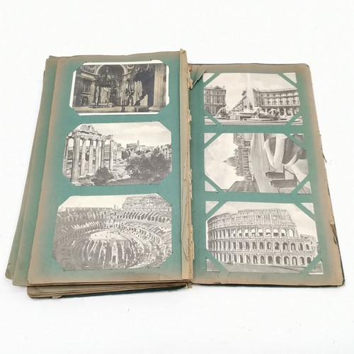 299 - Postcard album with Italy postcards & Whipsnade zoo postcards etc