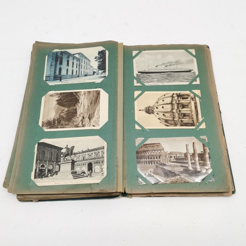 299 - Postcard album with Italy postcards & Whipsnade zoo postcards etc