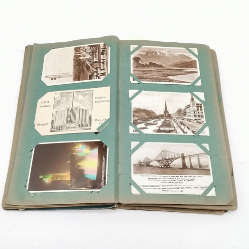 299 - Postcard album with Italy postcards & Whipsnade zoo postcards etc