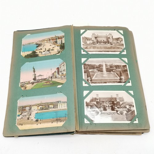 299 - Postcard album with Italy postcards & Whipsnade zoo postcards etc