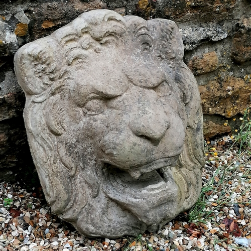 54 - Lions head detail wall plaque - 46cm x 39cm