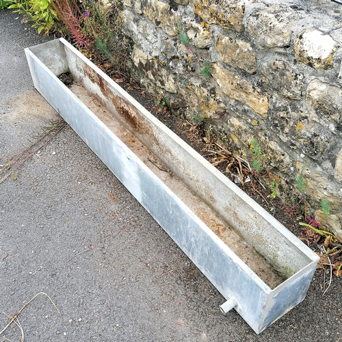 86 - Galvanised long trough - 164cm long