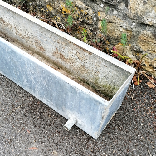 86 - Galvanised long trough - 164cm long