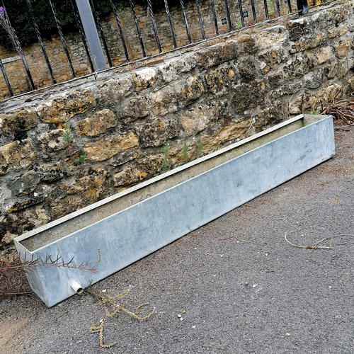 87 - Galvanised long trough - 164cm long