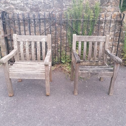 102 - Bridgman teak 3 seater bench table and 3 chairs- obvious damage to the table and 1 chair - 182cm lon... 