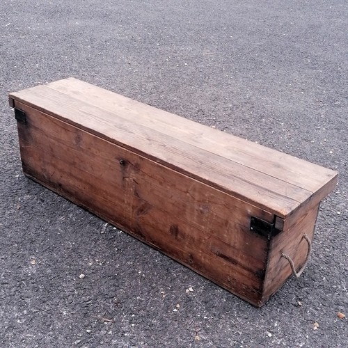 103 - Antique box for a croquet set, empty - 97cm long x 25cm deep x 29cm high