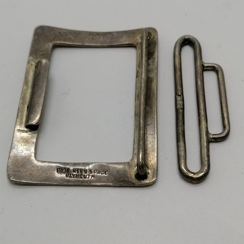 783 - 1901 silver buckle by Page, Keen & Page - 7cm x 5cm & 43.5g - SOLD ON BEHALF OF THE NEW BREAST CANCE... 