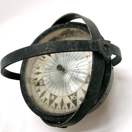 122 - Vintage Kelvin, Bottomley & Baird Ltd (Glasgow) large marine compass with Observator 