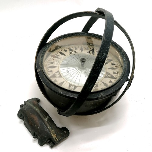 122 - Vintage Kelvin, Bottomley & Baird Ltd (Glasgow) large marine compass with Observator 