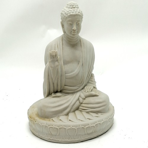 143 - Contemporary seated Buddha figure - 31cm high with no obvious damage