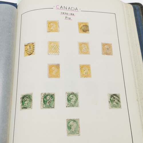 196 - Collection of 11 x stamp albums / stockbooks inc India, Canada etc - many 1000's