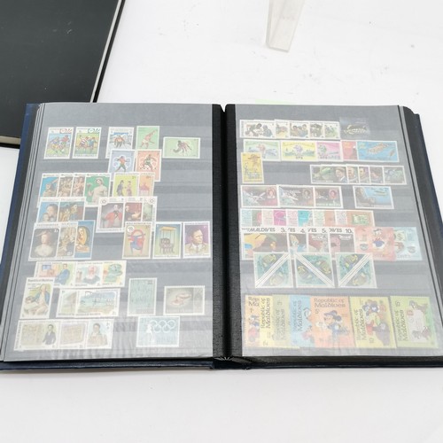 196 - Collection of 11 x stamp albums / stockbooks inc India, Canada etc - many 1000's