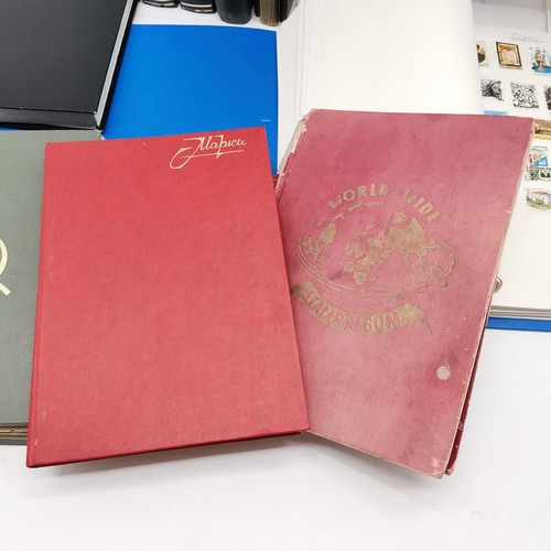 196 - Collection of 11 x stamp albums / stockbooks inc India, Canada etc - many 1000's