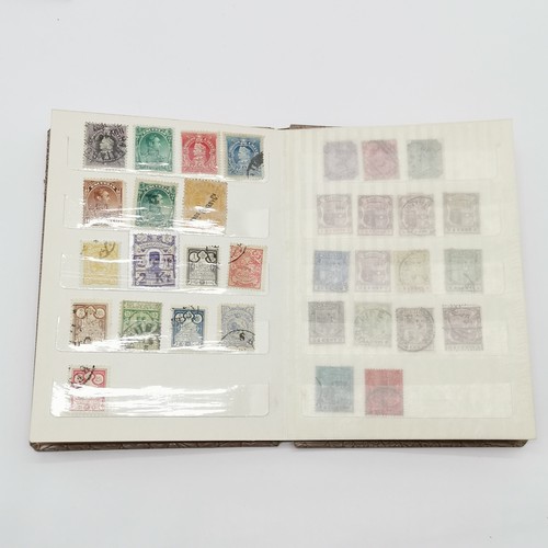 205 - Box of stamps inc Canada album, GB 1970's year sets, stamps on sheets. odd covers etc