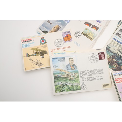 213 - Qty / Box of RAF covers (some signed) t/w signed 1983 Manaslu mountaineering cover