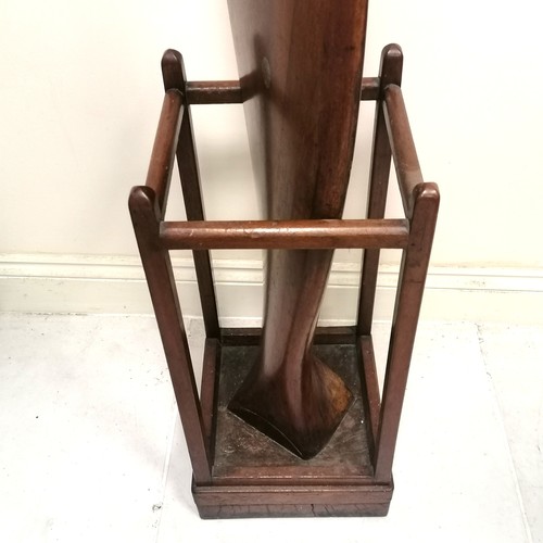 240 - WWI propeller mahogany ward room stick stand marked with Air Inspection Department marks (A.I.D.693)... 