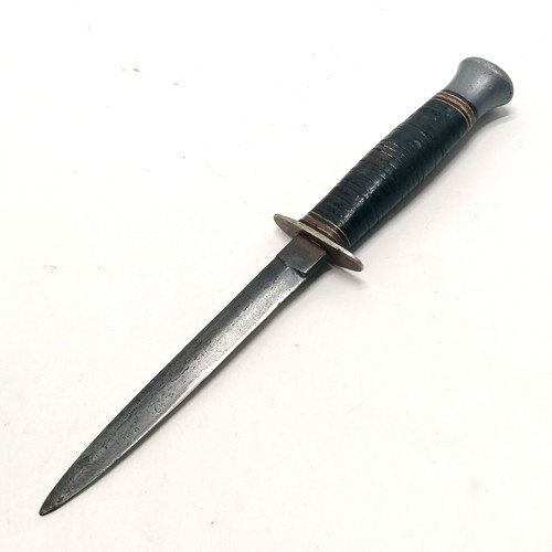 265 - William Rogers c.WWII trench dagger (?) with aluminium pommel - 25.5cm total length