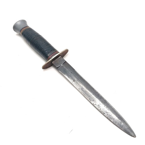 265 - William Rogers c.WWII trench dagger (?) with aluminium pommel - 25.5cm total length