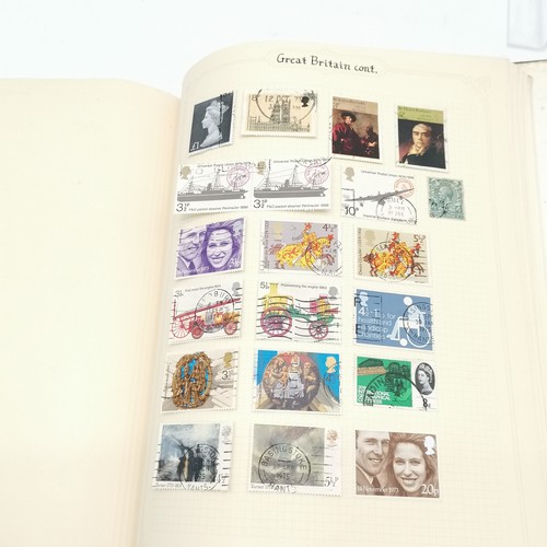 282 - Worldwide stamp collection written up in 3 x Simplex springback albums t/w 1 more