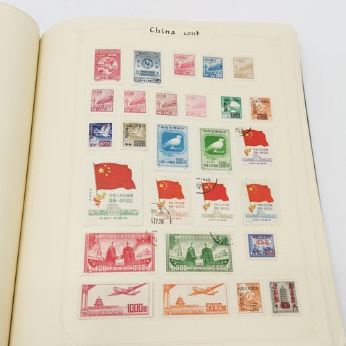 282 - Worldwide stamp collection written up in 3 x Simplex springback albums t/w 1 more