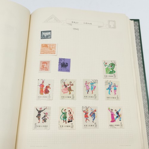 282 - Worldwide stamp collection written up in 3 x Simplex springback albums t/w 1 more