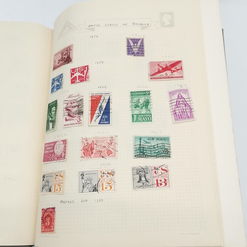 282 - Worldwide stamp collection written up in 3 x Simplex springback albums t/w 1 more