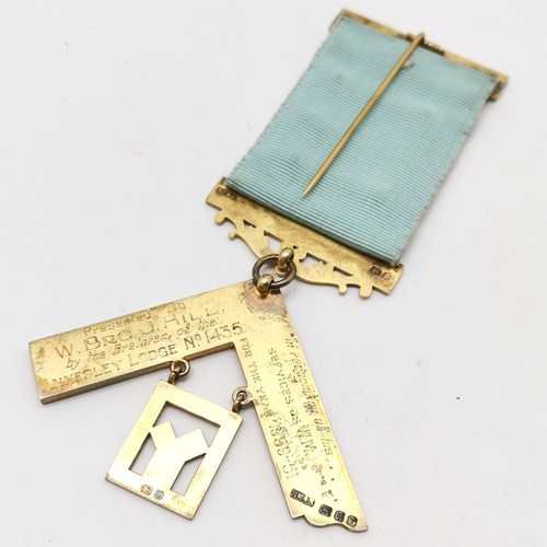 294 - WWII boxed war medal, Annesley Lodge #1435 silver gilt masonic medal & bosuns whistle & 2 photograph... 