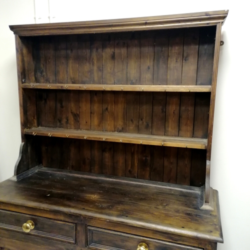 311 - Small dresser with a 2 door base and open rack - no obvious damage - 132cm long x 51cm deep x 192cm ... 