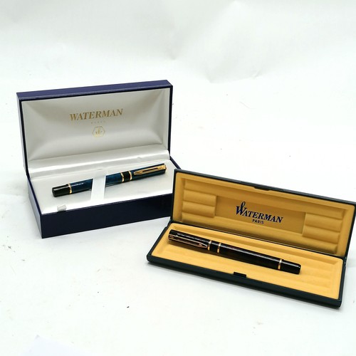 328 - 2 x boxed Waterman fountain pens - 1 has booklet & in unused condition