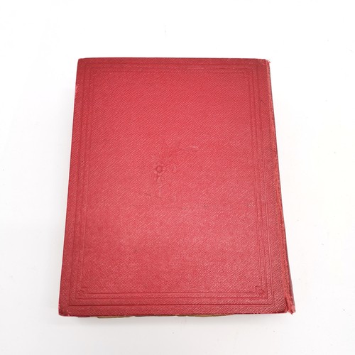 353 - Lincoln antique stamp album complete with stamps - NOTE : the reverse of the album has a priced (!) ... 