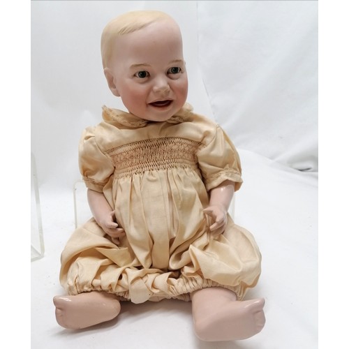 389 - 5 dolls ~ Creations past baby gloria, Prince William CRUK 1984 bisque headed (42cm), ethnic doll wit... 