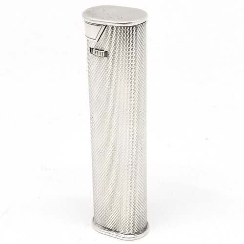 396 - Dunhill vintage silver plated G2 dress lighter (7cm) PAT 3910750 DES PAT 235456 with original retail... 