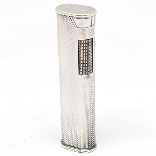 396 - Dunhill vintage silver plated G2 dress lighter (7cm) PAT 3910750 DES PAT 235456 with original retail... 