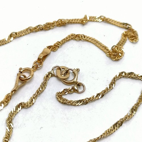 476 - 2 x 9ct marked gold bracelets - longest 22cm & 1.6g total weight (2) - SOLD ON BEHALF OF THE NEW BRE... 